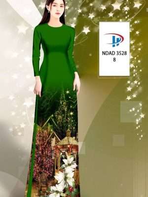 Vải Áo Dài Phong Cảnh Giáng Sinh AD NDAD3528 37